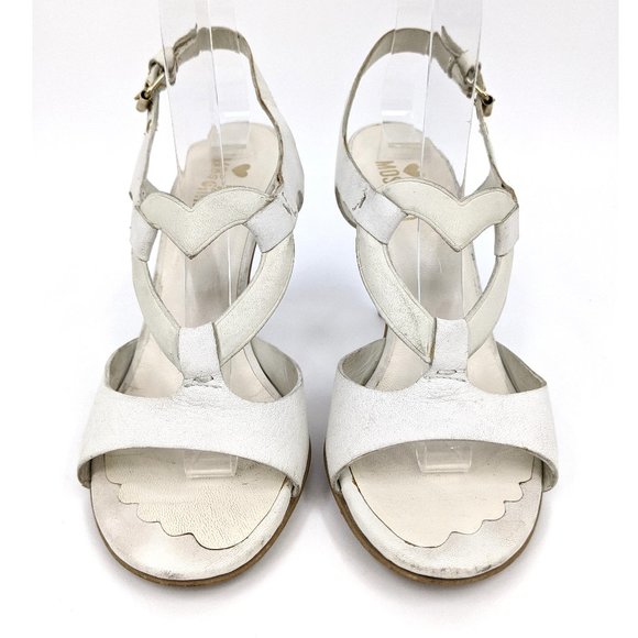 LOVE MOSCHINO Open Heart Heeled Sandals Pumps - Picture 2 of 7